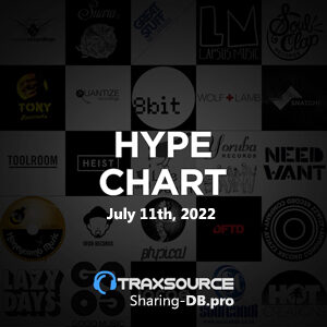 Traxsource Hype Chart July 11th, 2022